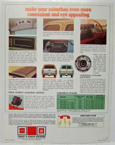 1975 GMC Suburban Sierra Classic Truck Sales Brochure Folder Original