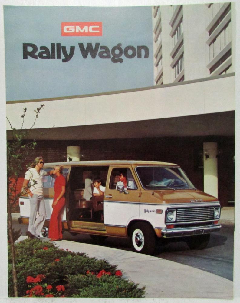 1975 GMC Rally Wagon STX G2500 Truck Sales Brochure Folder Original