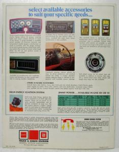1975 GMC Jimmy 4WD Truck Sales Brochure Folder Original