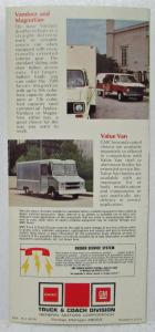 1975 GMC Jimmy Sprint Pickup Suburban Astro Trucks Sales Mailer Folder Original