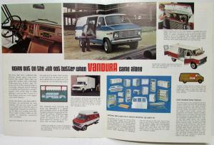 1975 GMC Vandura G 1500 2500 3500 Truck Sales Brochure Folder Original