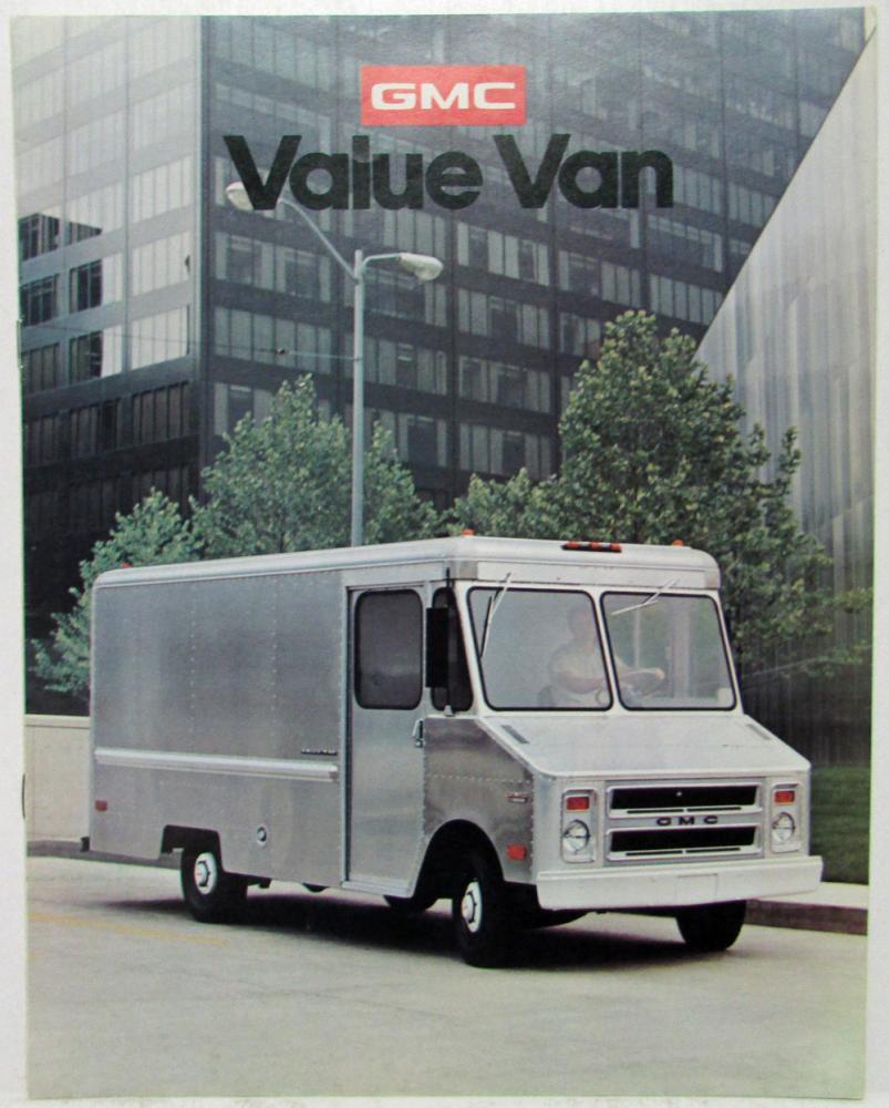 1975 GMC Value Van Steel Aluminum Truck Sales Brochure Original