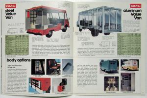 1975 GMC Value Van Steel Aluminum Truck Sales Brochure Original