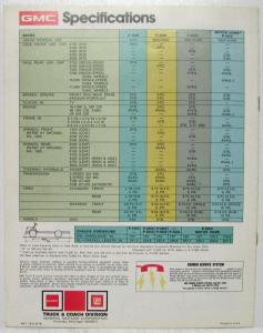 1975 GMC Value Van Steel Aluminum Truck Sales Brochure Original