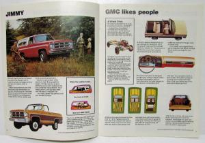 1975 GMC Trucks Jimmy Suburban Rally Wagon CANADIAN Sales Brochure Original