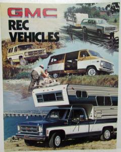 1976 GMC RecVehicle Suburban Pickup Jimmy Motorhome Vandura Sprint Sale Brochure