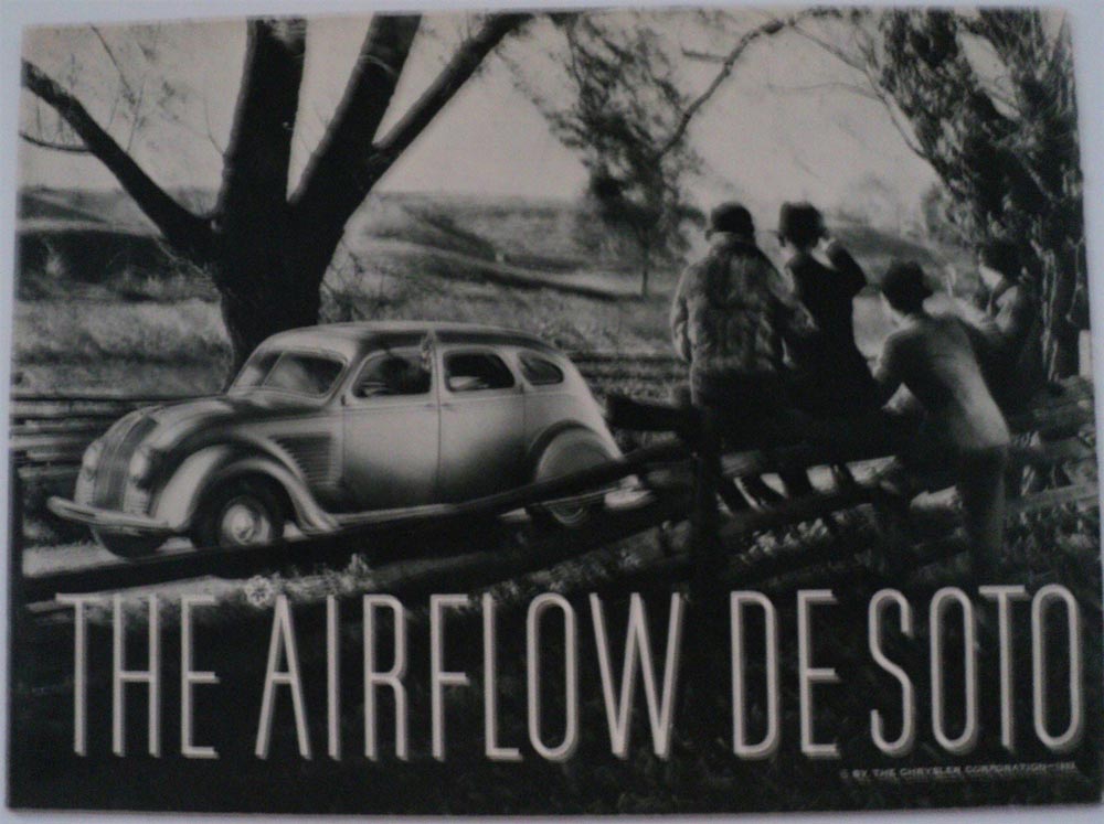 1934 DeSoto Aero Dynamic Airflow Car Original Dealer Sales Brochure