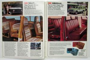 1976 GMC Suburban and Rally Van People Movers Sales Folder Original
