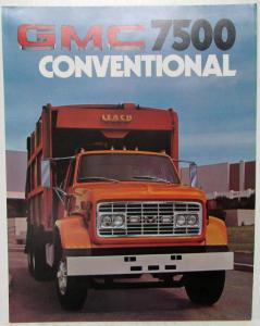 1976 GMC 7500 Conventional Truck Sales Brochure Folder Original