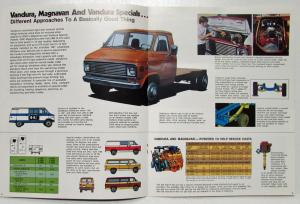 1976 GMC Commercial Truck Vandura Magnavan Rally Cab Chassis Sales Brochure