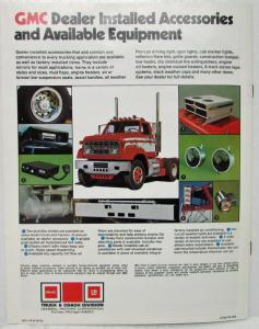 1976 GMC 9500 Conventional Truck Sales Brochure Original