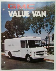 1976 GMC Value Van 1500 2500 3500 Truck Sales Brochure Original