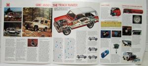 1977 GMC Jimmy The Track Maker Truck Sales Brochure Folder Original