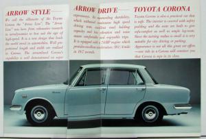 1964 1965 Toyota Corona Sales Folder Original Netherlands Eng Text Print Japan