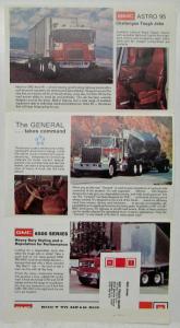 1977 GMC Trucks Heavy Duty Sales Mailer Folder with Business Card