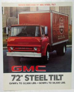 1977 GMC Steel Tilt Truck 72 Inch TE 6000 6500 Sales Brochure Folder Original