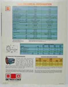 1977 GMC Steel Tilt Truck 72 Inch TE 6000 6500 Sales Brochure Folder Original