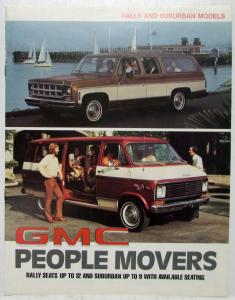 1977 GMC Rally Suburban Models People Movers Truck Sales Brochure Original