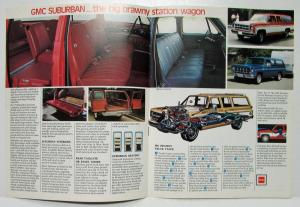1977 GMC Rally Suburban Models People Movers Truck Sales Brochure Original