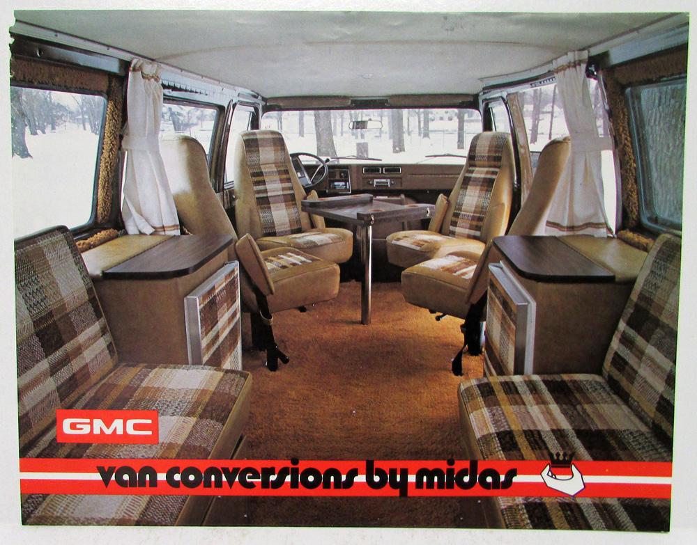 1977 GMC Van Conversions by Midas Spec Data Sheet Original