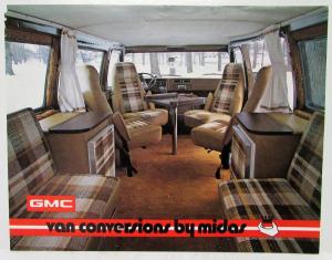 1977 GMC Van Conversions by Midas Spec Data Sheet Original