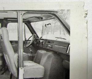 1977 GMC Van Conversions by Midas Spec Data Sheet Original