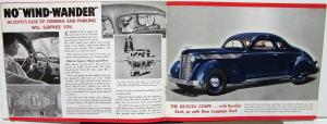 1937 DeSoto Sedan Touring Coupe Conv Brougham 7 Passenger Sales Brochure