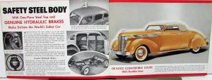 1937 DeSoto Sedan Touring Coupe Conv Brougham 7 Passenger Sales Brochure