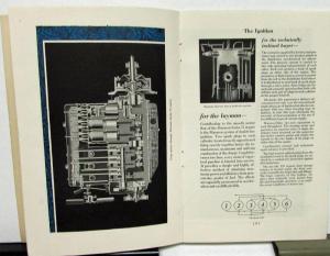 1927 Marmon Series Seventy-Five 75 Design Construction Book Sales Brochure Rare