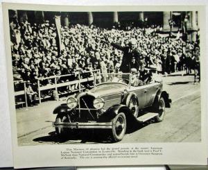 1927-28 Marmon 68 Phaeton Press Photo Original Am Legion National Convention