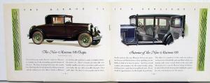 1928 Marmon Model 68 Dealer Color Sales Brochure Straight Eight Original Rare