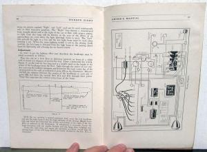 1934 Hudson Model 8 Eight Owner Operator Manual Original