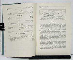 1935 Hudson Six Owner Operator Manual Original