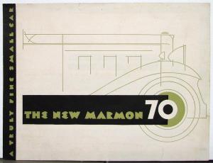 1931 Marmon 70 Straight Eight Sedan Coupe Victoria Sale Brochure Folder Original