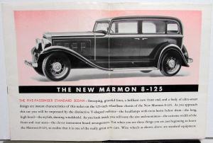 1932 Marmon 8 125 5 Pass Sedan 2 Pass Coupe Color Sales Brochure Folder Original