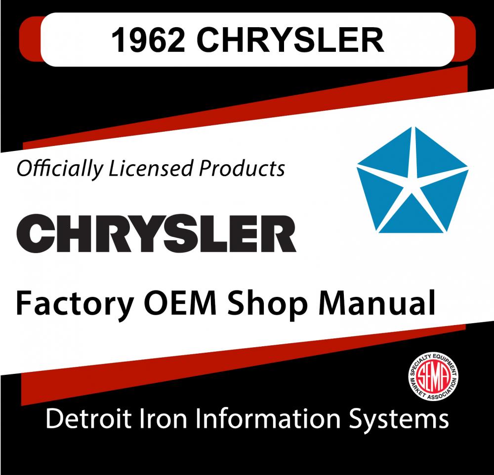 1962 Chrysler 300 Newport New Yorker & Imperial Shop Manual CD