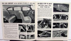 1938 DeSoto Touring Coupe Sedan Limo Convertible Sales Brochure Original