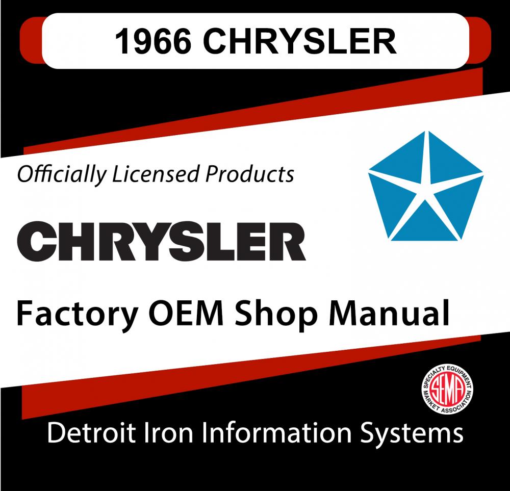 1966 Chrysler 300 Newport New Yorker Town & Country and Imperial Shop Manual CD
