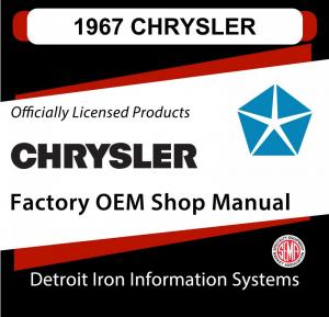 1967 Chrysler 300 Newport New Yorker & Imperial Shop Manual CD
