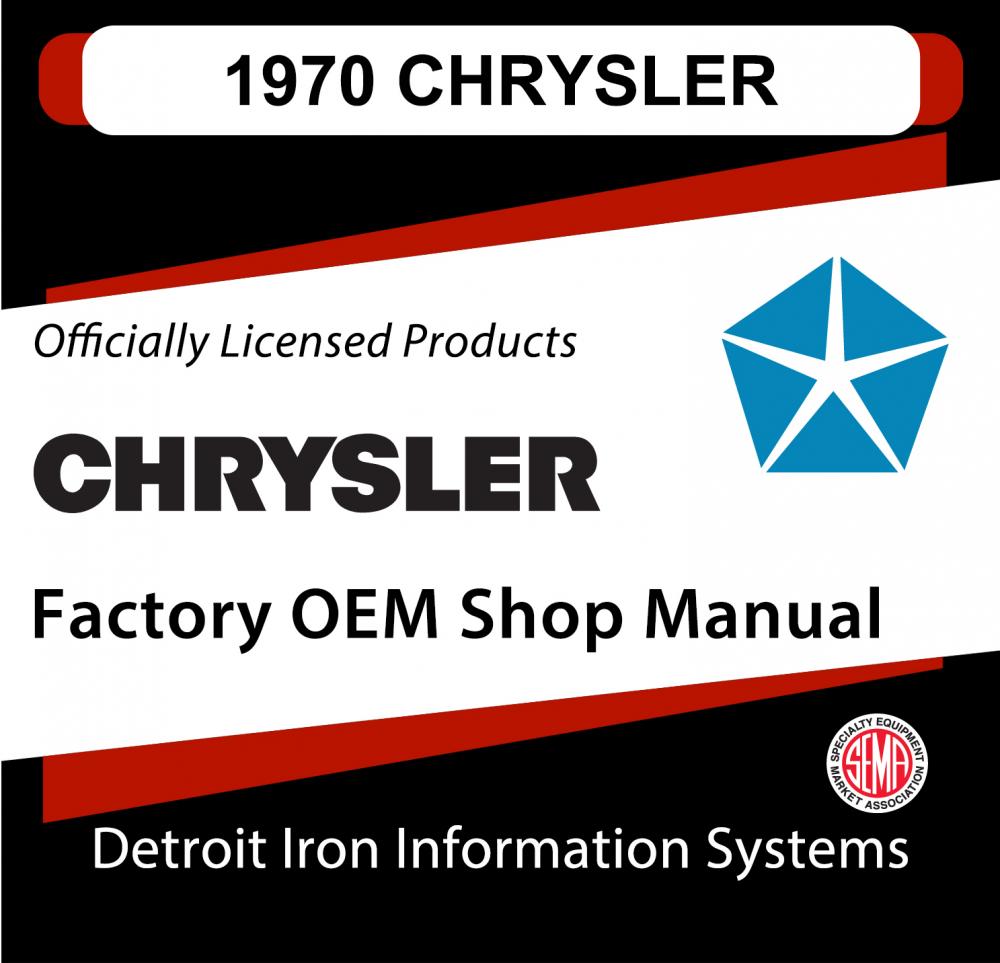 1970 Chrysler 300 New Yorker & Imperial Shop Manual and Sales Brochure CD