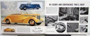 1938 DeSoto Sedan Coupe 7 Passenger Touring Convertible Sales Brochure Oversized