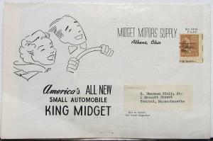 1952 1953 King Midget 2 Passenger Small Auto Sales Brochure Folder MAILER Orig