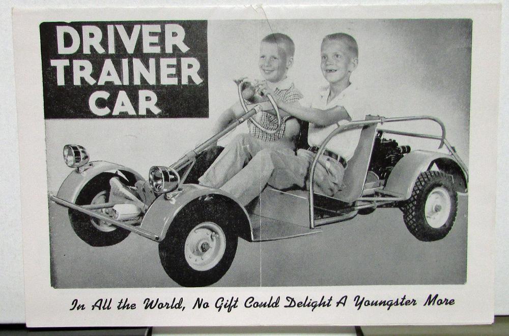 1962 1963 King Midget Driver Training Car Mailer Brochure Order Form Original