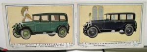 1927 Nash Dealer Color Sales Brochure Enclosed Cars Beautifully Illustrated Nice