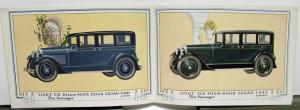 1927 Nash Dealer Color Sales Brochure Enclosed Cars Beautifully Illustrated Nice