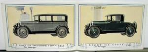 1927 Nash Dealer Color Sales Brochure Enclosed Cars Beautifully Illustrated Nice