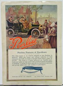 1907 Peerless Models 15 & 16 Colliers Reprint Sales Folder Original