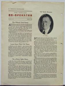 1928 Peerless Co Operator Bi Monthly Sales Bulletin Vol 3 No 23 Six 60 Brougham