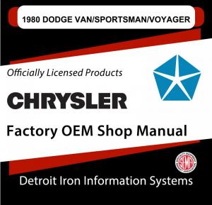 1980 Dodge Van Sportsman Voyager Shop Manual CD