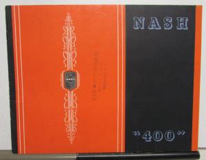 1935 Nash Dealer Prestige Color Sales Brochure 400 Models Sedan Victoria Coupe